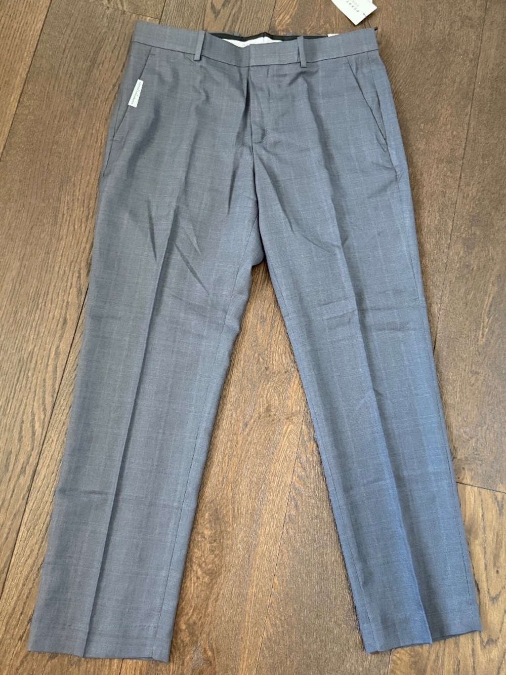 NWT Perry Ellis Portfolio Modern Fit Dress Pants — Grey, 33x29